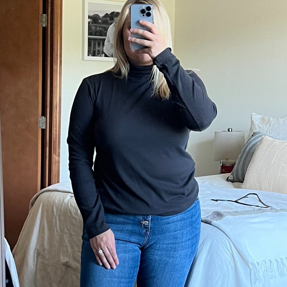 LOFT outlet Textured Turtleneck